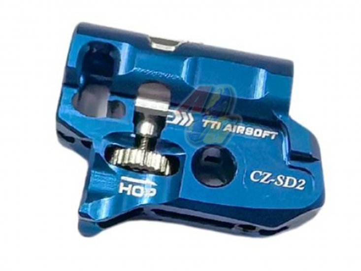 TTI Airsoft CNC Infinity TDC Hop-Up Chamber For KJ CZ-75/ Shadow 2 GBB ( Blue ) - Click Image to Close