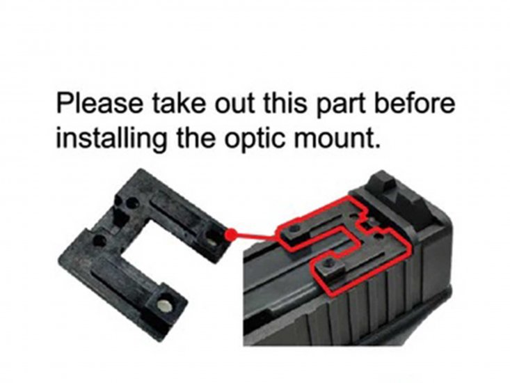 Angry Gun OPF-G Style DDP Mount Plate For Tokyo Marui G17 Gen.5 MOS GBB - Click Image to Close