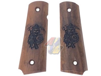 KIMPOI SHOP M1911 Wood Grip For M1911 Gas Pistol ( Son Of Anarchy )