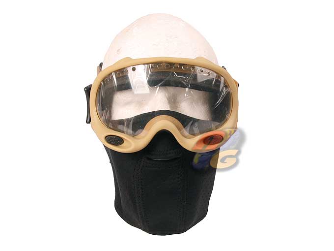 G&P Special Forces Goggle With Mask - Sand - Click Image to Close