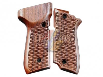 KIMPOI SHOP Hand Carved Type B Wood Grip For KSC M93R Series GBB